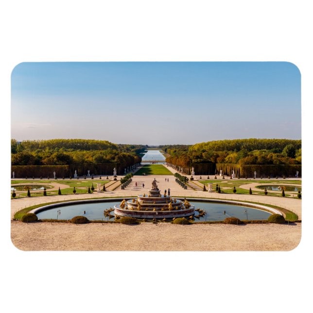 Latona Fountain and Grande Perspective, Versailles Magnet (Horizontal)