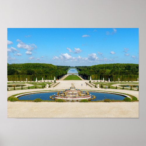 Latona Fountain and Grande Perspective Versailles Poster