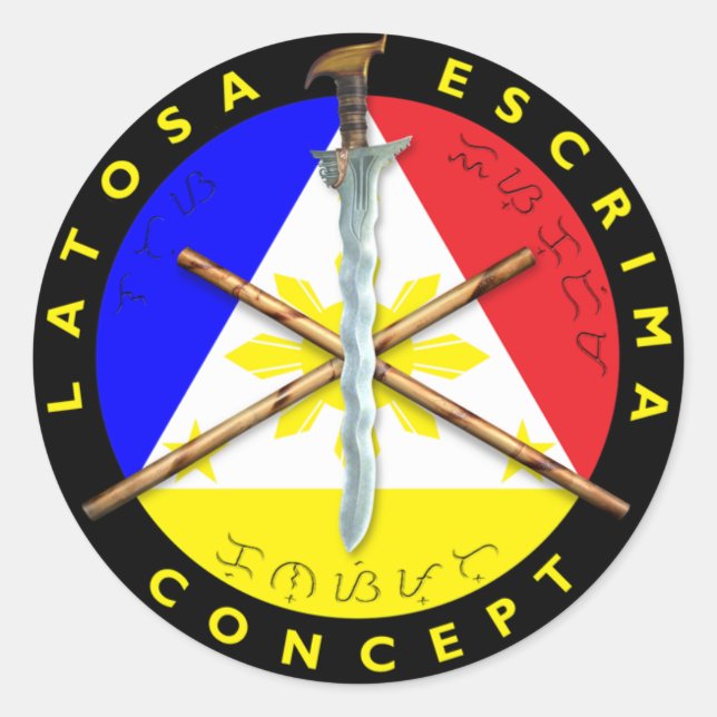 Latosa Escrima Stickers (Front)