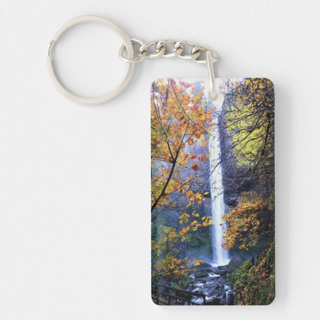 Latourell Falls, Oregon Keychain (Front)
