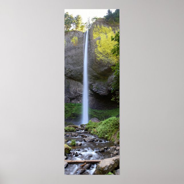 Latourell Falls Panorama Poster (Front)