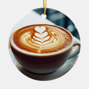 Latte Art Ceramic Ornament