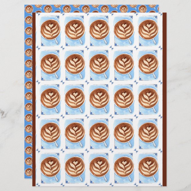 Latte Art Coffee Cup (Front/Back)