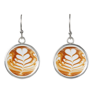 Latte Art Earrings