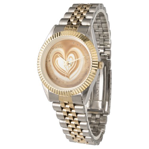 Latte art heart Watch