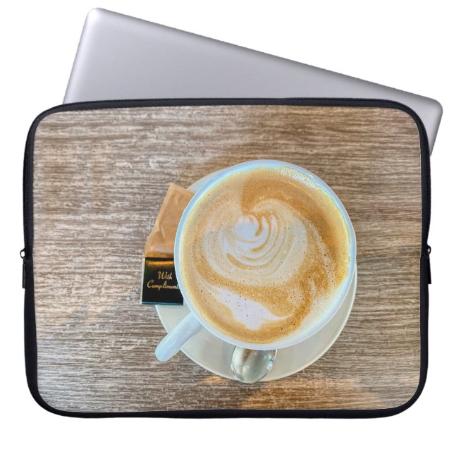 Latte Art Laptop Sleeve (Front)