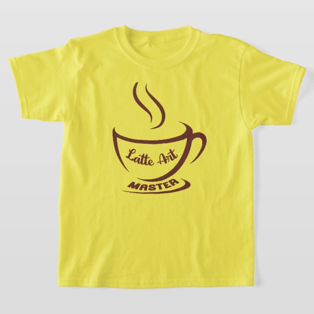 Latte Art Master T-Shirt (Laydown)