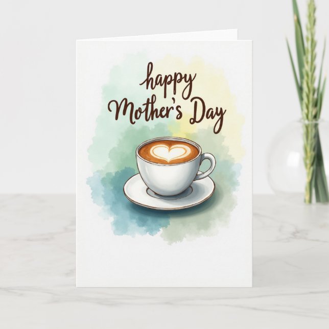 Latte Art Mothers Day Card (Front)
