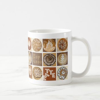 Latte Art Squares Coffee Mug by aresby at Zazzle