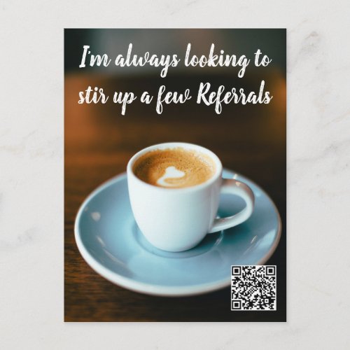 latte clients referral real estate marketing sell  postcard