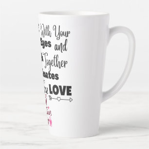 Latte coffee drink mug