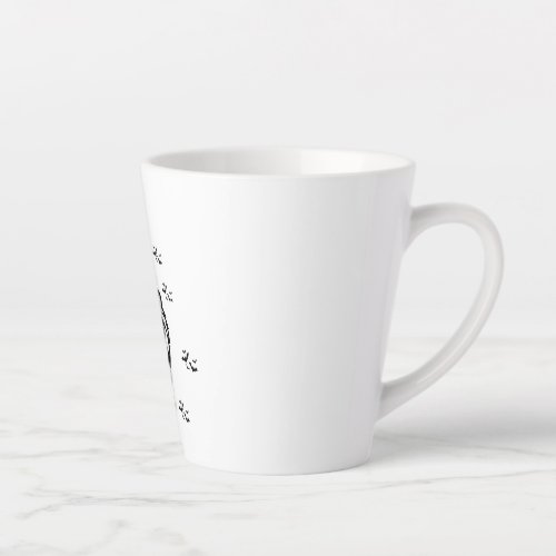 Latte coffee mug brancacom a black lion