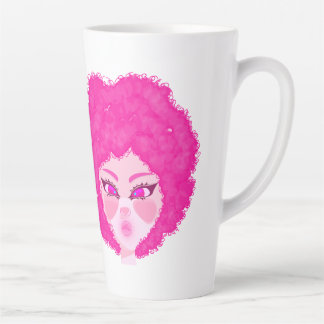 Latte coffee pot pink latte mug