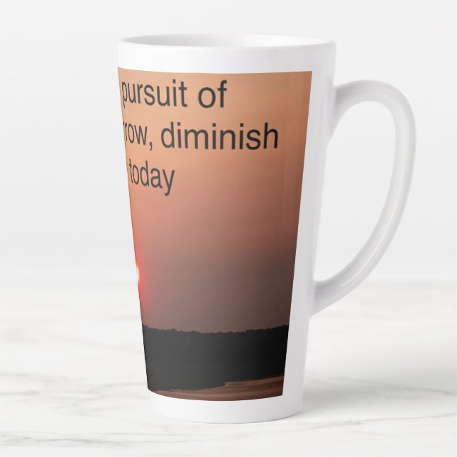 Latte Cup Sunset with quote (Right)