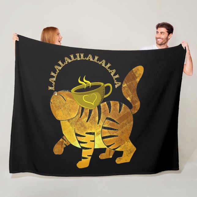 LATTE KAT FLEECE BLANKET! BLANKET (In Situ)