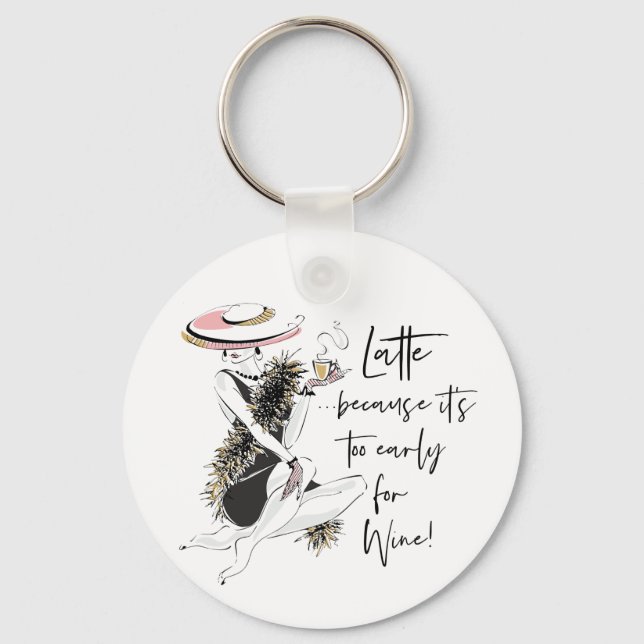 Latte Keychain (Front)