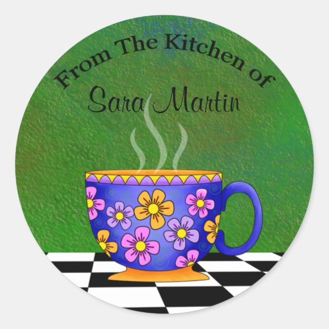 Latte Kitchen Stickers (Front)