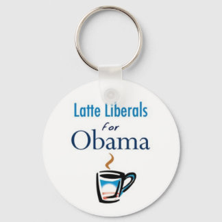 Latte Liberals for Obama Keychain