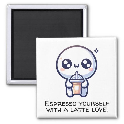 Latte Love Magnet