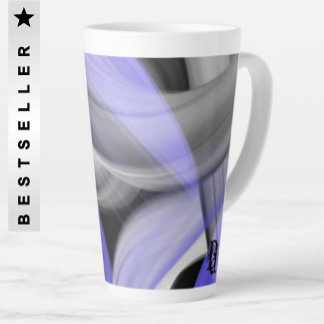 Latte Mug Abstract Home Trend Lavender Violet