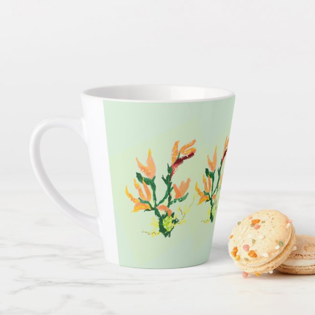 Latte Mug : Asian Flower's  (In Situ)