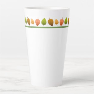 Latte Mug-Autumn Leaves Mug