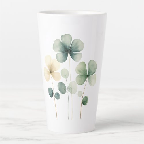 Latte Mug Clovers _ St Patricks Day