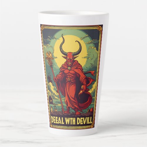 Latte Mug deeal with devil design