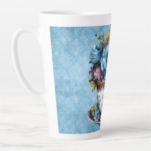 Latte Mug Floral Teacup