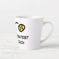 Latte mug gift for world's greatest tennis coach