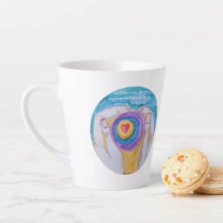 LATTE MUG Heart in Hands Circle PS139:24 blkfont