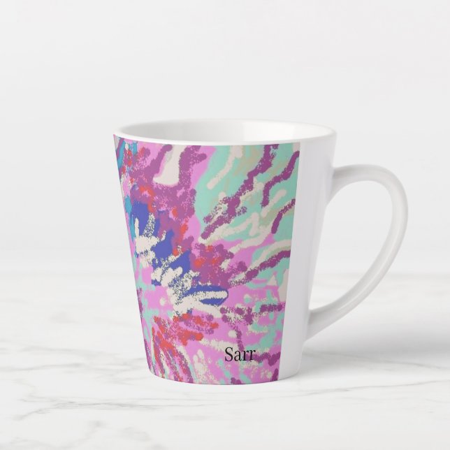 Latte Mug : Hibiscus Flower (Right)