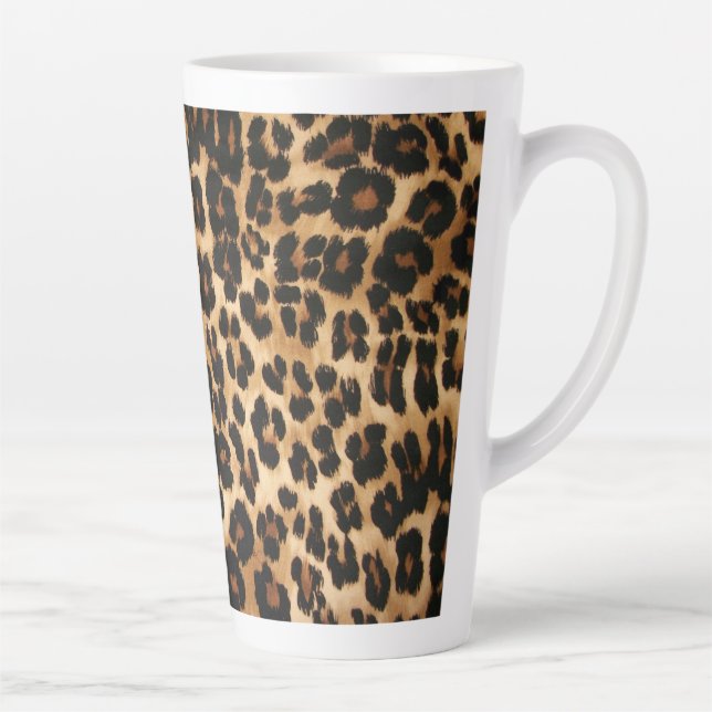 Latte Mug-Leopard Print Mug (Right)