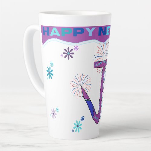 Latte Mug _ New Year Design by Kriyas Collection