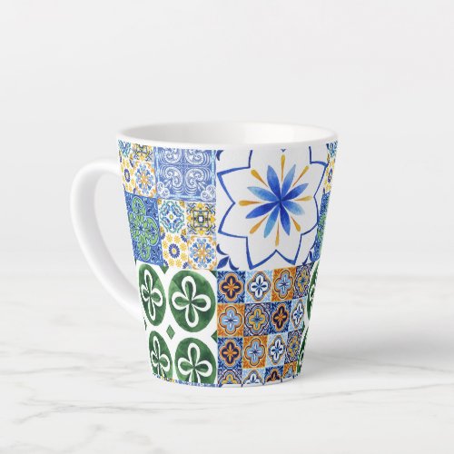 Latte Mug Portuguese tiles