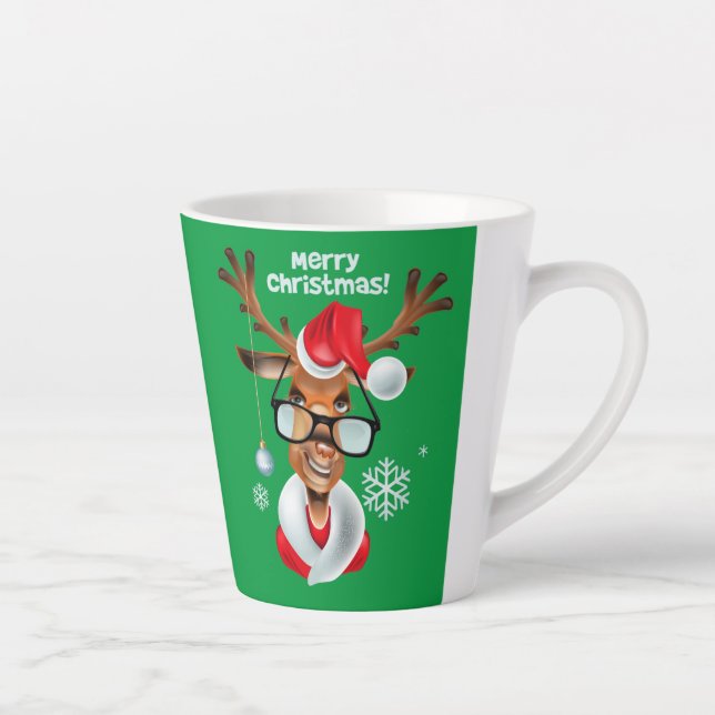 Latte Mug Reindeer Christmas (Right)