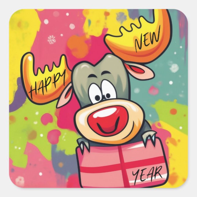 Latte Mug Square Sticker (Front)