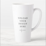 Latte Mug Tall 17oz.<br><div class="desc">Customize your design in Templett. After you are done editing,  download your file in a JPG format (don't forget to turn on the bleed option). Upload your design here by clicking on the blue "Personalize" button.</div>