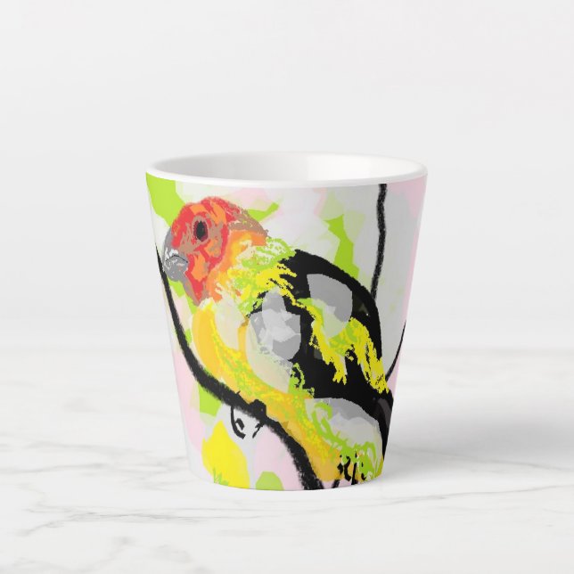 Latte  Mug  :  Tanagers Bird Of Oregon (Front)