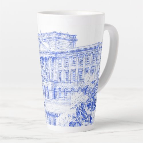 Latte Mug _ The Grounds at Pemberley Blue