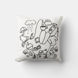 Latte Mug Throw Pillow