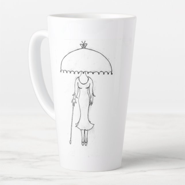 Latte Mug - Who Are You Wearing (Left Angle)