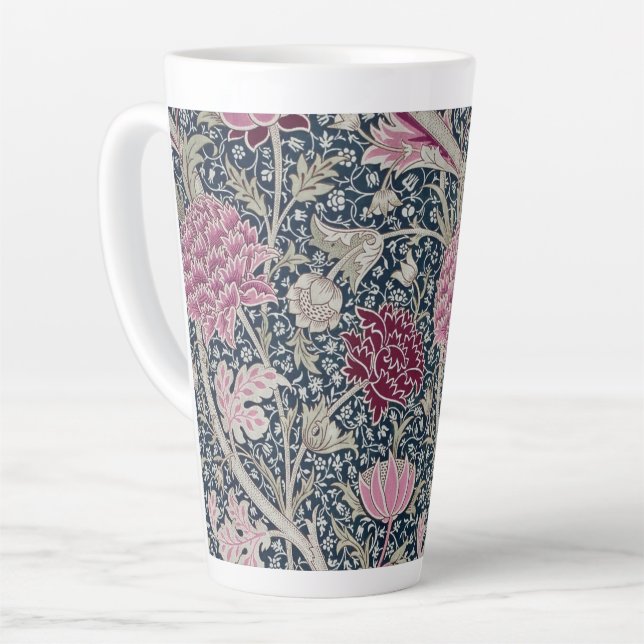 LATTE MUG : WILLIAM MORRIS : CRAY DESIGN (Left Angle)