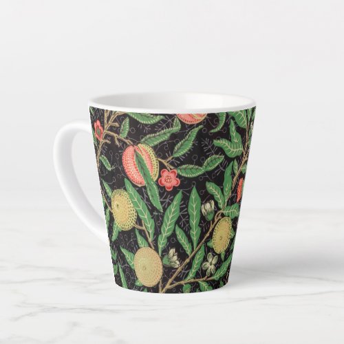 LATTE MUG  WILLIAM MORRIS  POMEGRANATE