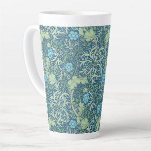 LATTE MUG : WILLIAM MORRIS : SEAWEED DESIGN