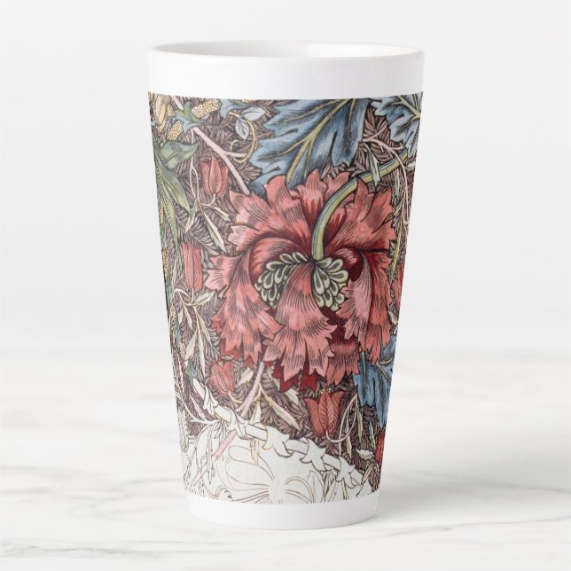LATTE MUG : WILLIAM MORRIS : WILD TULIP (Front)