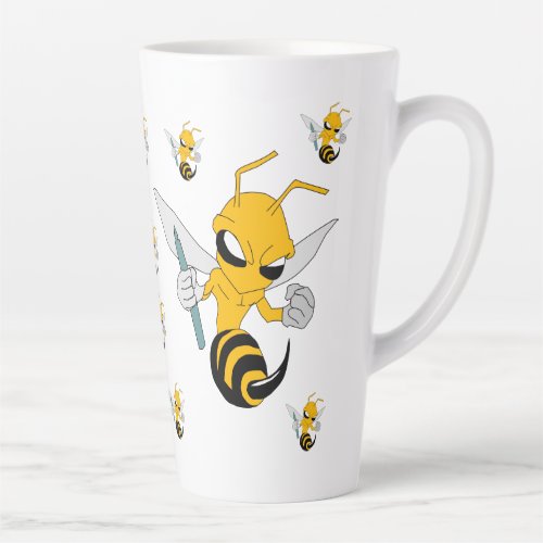 Latte mug with hornet