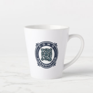 Latte Mug with Single Logo Design