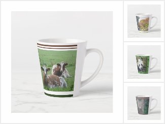 Latte Mugs, Animals Collection