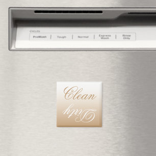 Latte Ombre Dishwasher Clean/Dirty Magnet